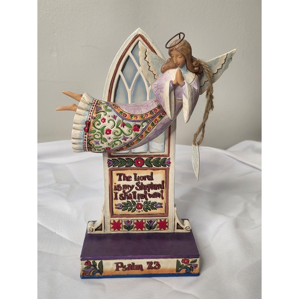 Jim Shore Heartwood Creek Psalm 23 The Lord Is My Shepherd Angel Figure #4007761